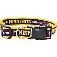 Pets First Minnesota Vikings Satin Dog Collar