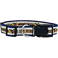 Pets First West Virginia Satin Dog Collar