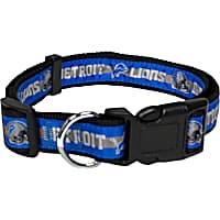 Pets First Detroit Lions Satin Dog Collar