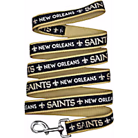 Pets First New Orleans Saints Satin Dog Leash