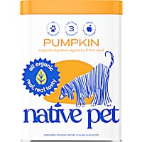 Native Pet Organic Pumpkin Fiber Powder Digestive Supplement for Dogs