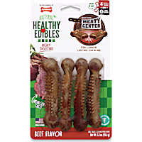 Nylabone Healthy Edibles Beefy Center Natural Dog Treats