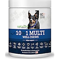 Vetality Multivitamin 10 in 1 Well Soft Chew Supplements for Dogs