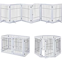 Unipaws White Extra Wide 6 Panels Dog Gate