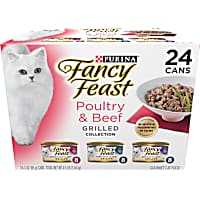Fancy Feast Grilled Poultry and Beef Collection Wet Cat Food Variety Pack