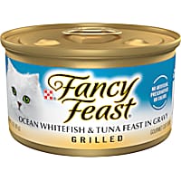 Fancy Feast Grilled Ocean Whitefish and Tuna Feast in Wet Cat Food Gravy