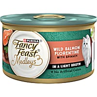 Fancy Feast Medleys Wild Salmon Florentine With Garden Greens in Delicate Sauce Wet Cat Food