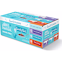 WholeHearted Grain Free By Land and Sea Flaked Wet Cat Food Variety Pack for All Life Stages