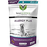 VetriScience Allergy Plus Immune Supplement Duck Flavor Chew for Dogs
