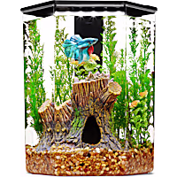 Imagitarium Plastic Hexagon Betta Aquarium