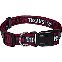 Pets First Houston Texans Satin Dog Collar