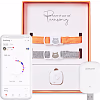 PurrSong LavvieTAG with Straps Cats Charger & Scanner Set