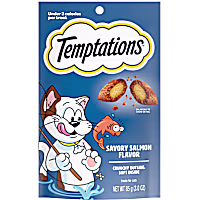 Temptations Classic Savory Salmon Flavor Crunchy and Soft Cat Treats
