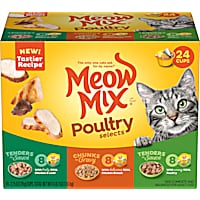 Meow Mix Poultry Selections Variety Pack Wet Cat Food
