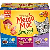 Meow Mix Seafood Selects Wet Cat Food Variety Pack