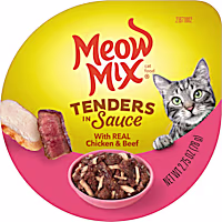 Meow Mix Tender Favorites With Chicken and Beef in Sauce Wet Cat Food
