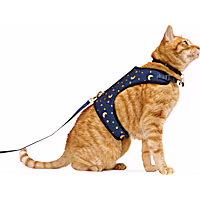 YOULY Star and Moon Full Cat Harness