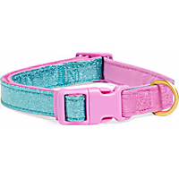 YOULY Pink and Blue Glam Dog Collar