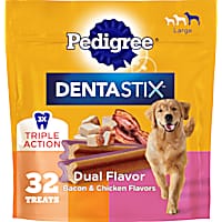 Pedigree Dentastix Bacon & Chicken Dual Flavor Large Breed Dog Treats