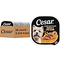 Cesar Classic Loaf in Sauce Chicken & Liver Recipe Wet Dog Food