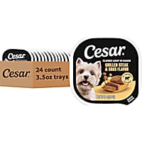 Cesar Classic Loaf in Sauce Grilled Steak and Eggs Flavor Wet Dog Food