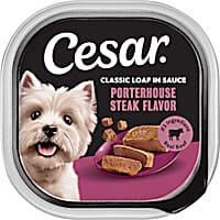 Cesar Classic Loaf in Sauce Porterhouse Steak Flavor Wet Dog Food
