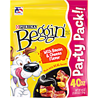 Purina Beggin' Strips with Real Meat Dog Training Treats with Bacon and Cheese Flavors