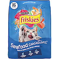 Purina Friskies Seafood Sensations with Salmon, Tuna and Shrimp Flavors Dry Cat Food