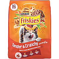 Purina Friskies Tender and Crunch'd with Flavors of Chicken, Beef, Carrots and Green Beans Cat Food