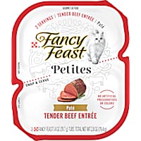 Fancy Feast Gourmet Petites Tender Beef Entree Pate Wet Cat Food