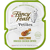 Fancy Feast Petites Gourmet Petites Braised Chicken Entree Pate Wet Cat Food