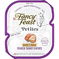Fancy Feast Gourmet Petites Tender Turkey Entree Pate Wet Cat Food