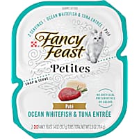 Fancy Feast Gourmet Petites Ocean Whitefish & Tuna Entree Pate Wet Cat Food