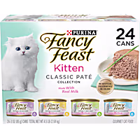 Fancy Feast Grain Free Classic Pate Collection Wet Kitten Food Variety Pack