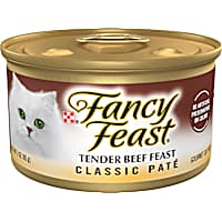 Fancy Feast Grain Free Tender Beef Feast Classic Pate Wet Cat Food