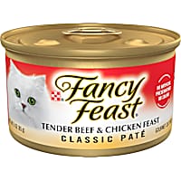 Fancy Feast Grain Free Tender Beef and Chicken Classic Pate Wet Cat Food