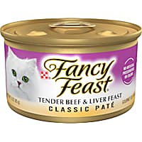 Fancy Feast Grain Free Tender Beef & Liver Classic Pate Wet Cat Food