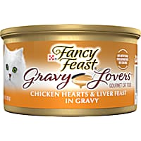Fancy Feast Gravy Lovers Chicken Hearts and Liver Feast Grilled Gourmet in Wet Cat Food Gravy