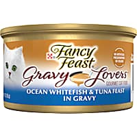Fancy Feast Gravy Lovers Ocean Whitefish and Tuna Feast Grilled Gourmet in Wet Cat Food Gravy