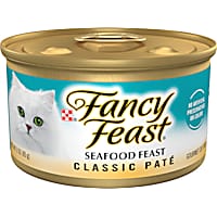 Fancy Feast Grain Free Seafood Feast Classic Pate Wet Cat Food