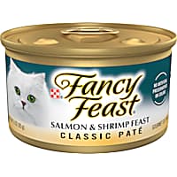 Fancy Feast Grain Free Salmon and Shrimp Classic Pate Wet Cat Food