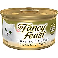 Fancy Feast Grain Free Turkey and Giblets Classic Pate Wet Cat Food