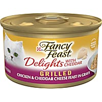 Fancy Feast Delights With Cheddar Grilled Chicken and Cheddar Cheese Feast in Gravy Wet Cat Food