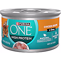 Purina ONE Natural High Protein Cat Food, Chicken Recipe in Wet Cat Food Gravy