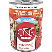 Purina ONE Plus Tender Cuts in Gravy Healthy Weight Lamb and Brown Rice Entree in Wet Dog Food