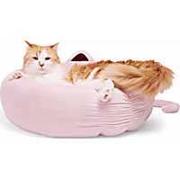 EveryYay Pink Cat Ear Round Bed