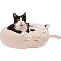 EveryYay Tan Cat Ear Round Bed