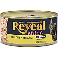 Reveal Limited Ingredient Natural Grain Free, Chicken Breast in Broth Wet Food for Kitten