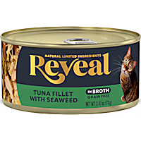 Reveal Limited Ingredient Natural Grain Free, Tuna with Seaweed in Broth Wet Food for Cats