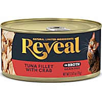 Reveal Limited Ingredient Natural Grain Free, Tuna with Crab in Broth Wet Food for Cats